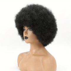 Curly Afro Wig Soft Natural Looking Puffy Full Wig for Women