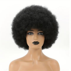 Curly Afro Wig Soft Natural Looking Puffy Full Wig for Women