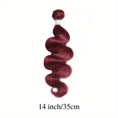 Brazilian Virgin Hair Burgundy Body Wave Double Weft 10A Human Hair 99J Red