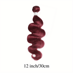 Brazilian Virgin Hair Burgundy Body Wave Double Weft 10A Human Hair 99J Red