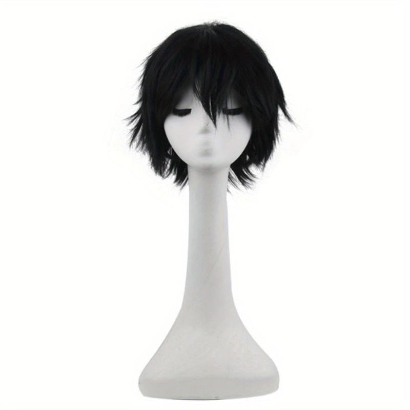 Long Curly Double Ponytail Synthetic Wig With Bangs Anime Cosplay Wig