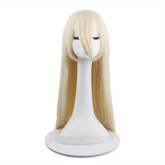 Long Curly Double Ponytail Synthetic Wig With Bangs Anime Cosplay Wig