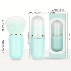 Portable Mini Makeup Brush Soft Wool for Blush Powder - Travel Friendly