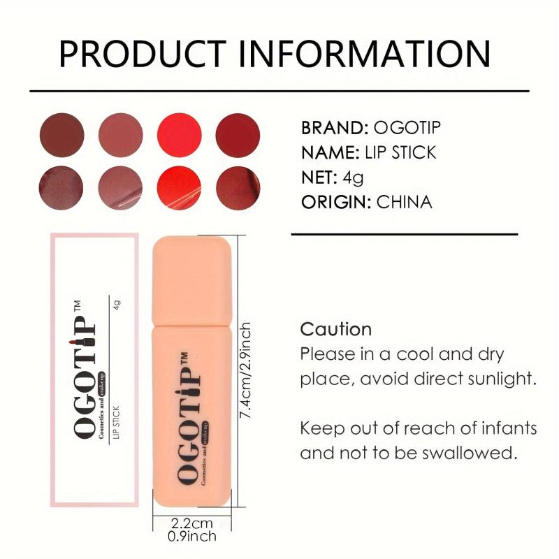 Waterproof Matte Lipstick Velvet Nude Lipstick High Pigmented Cosmetics