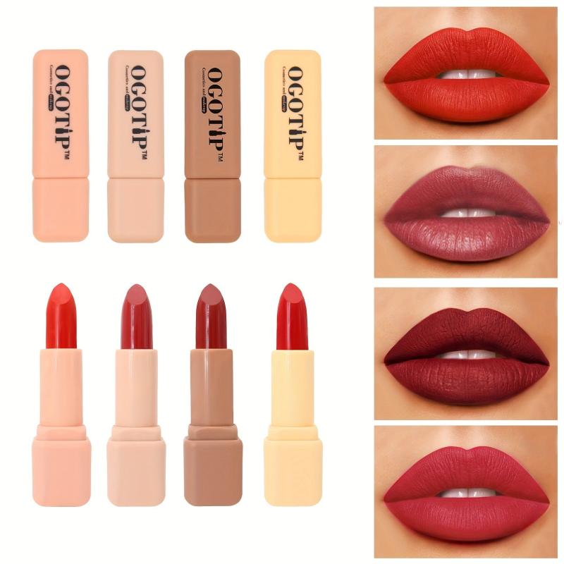 Waterproof Matte Lipstick Velvet Nude Lipstick High Pigmented Cosmetics