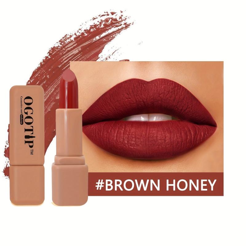 Waterproof Matte Lipstick Velvet Nude Lipstick High Pigmented Cosmetics