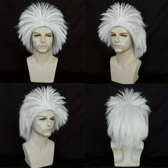 Red Spiky Layered Straight Cosplay Wig Men's Wigs for Halloween Costume Party