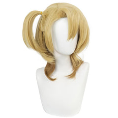 Long Curly Blonde Anime Wig with Bangs