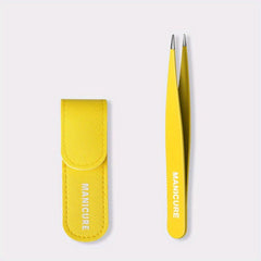 Stainless Steel Tweezers for Hair Removal Slant & Pointed Tips