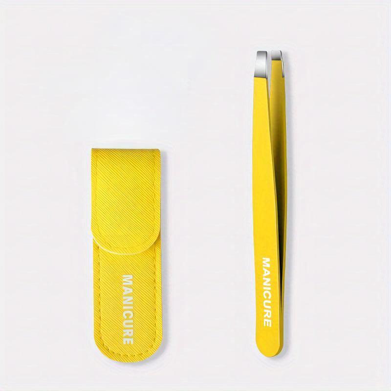 Stainless Steel Tweezers for Hair Removal Slant & Pointed Tips