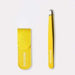 Stainless Steel Tweezers for Hair Removal Slant & Pointed Tips