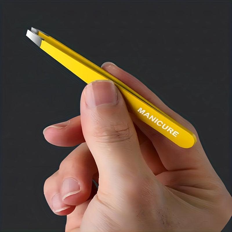 Stainless Steel Tweezers for Hair Removal Slant & Pointed Tips