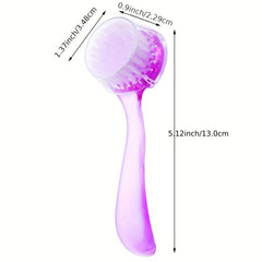 3PCs Facial Cleansing Brush Acrylic Handle Face Scrubbers Exfoliator Cleaner