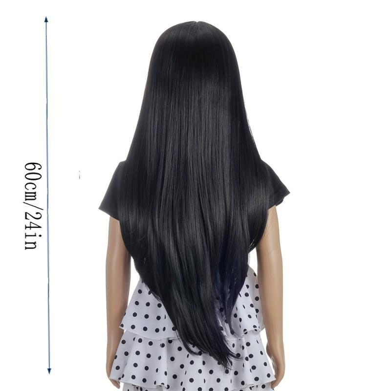 Anime Cosplay Wig Long Straight Synthetic Wig For Halloween