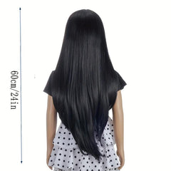 Anime Cosplay Wig Long Straight Synthetic Wig For Halloween