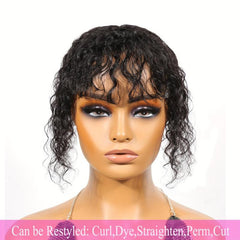 25 4 Cm Curly Wave Hair Topper 100 Human Hair
