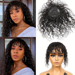 25 4 Cm Curly Wave Hair Topper 100 Human Hair