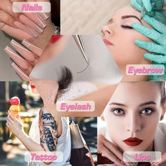 25pcs Disposable Eyelash Glue Fan Cup Rings Holder Container
