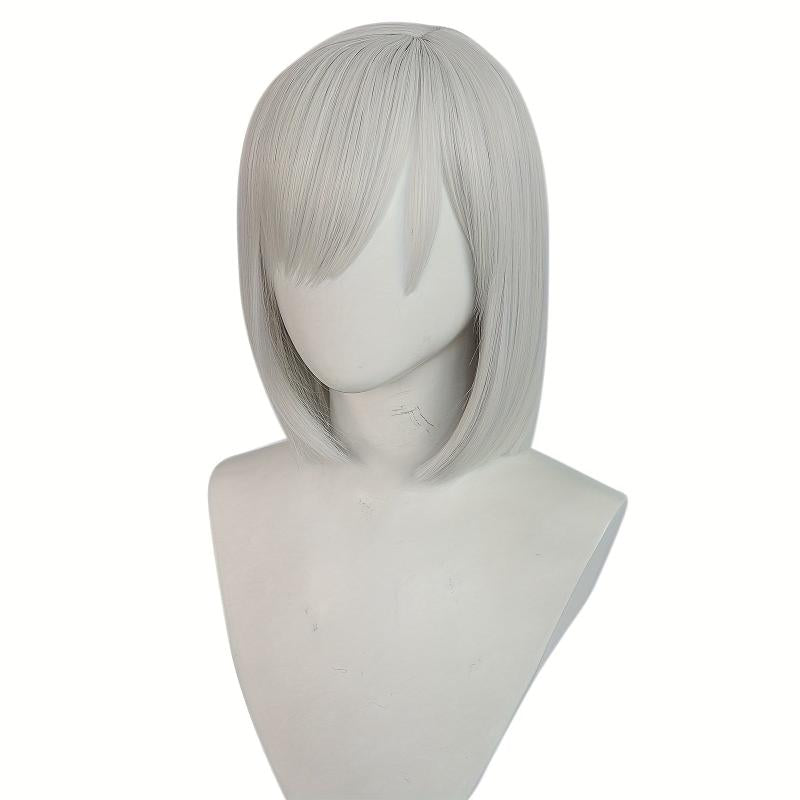 30 48 Cm Straight Bob Hair Wigs With Bangs Synthetic Hair For Halloween Party