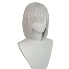 30 48 Cm Straight Bob Hair Wigs With Bangs Synthetic Hair For Halloween Party