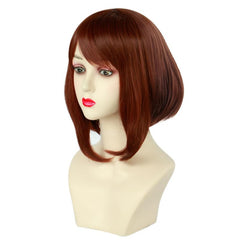 Short Brown Cosplay Wig Costume Synthetic Hair Bob Wigs For Women