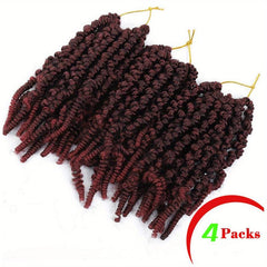 4pack 10inch Spring Twist Braiding Hair Bulk Pre twisted Braids Extensions