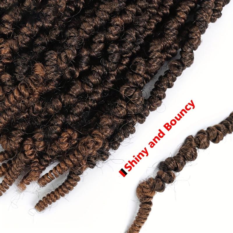4pack 10inch Spring Twist Braiding Hair Bulk Pre twisted Braids Extensions