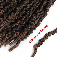 4pack 10inch Spring Twist Braiding Hair Bulk Pre twisted Braids Extensions
