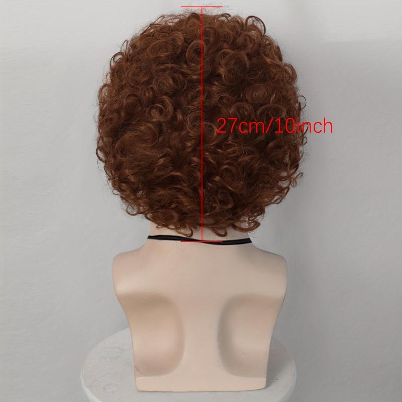 Short Curly Kinky Hair Wigs Synthetic Punk Rock Wigs