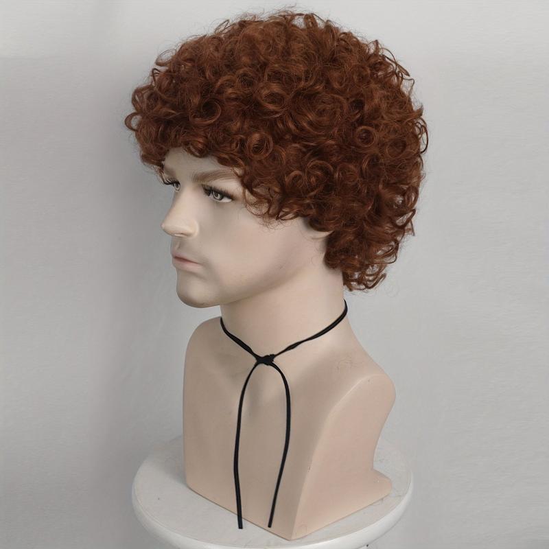 Short Curly Kinky Hair Wigs Synthetic Punk Rock Wigs