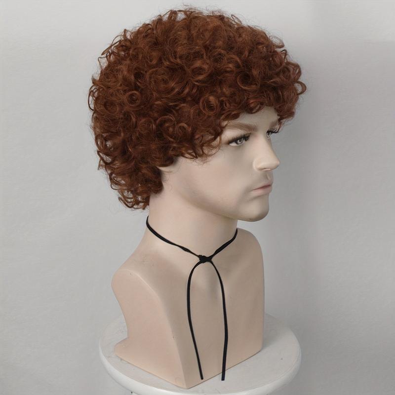 Short Curly Kinky Hair Wigs Synthetic Punk Rock Wigs