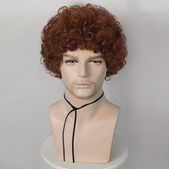 Short Curly Kinky Hair Wigs Synthetic Punk Rock Wigs