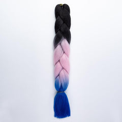 Rainbow Gradient Hair Pre Stretched Crocheted Hair Filament 71 12 Cm