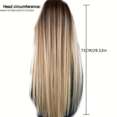Long Straight Synthetic Wig for Daily Use