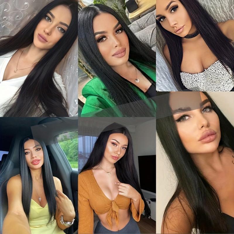 Long Straight Synthetic Wig for Daily Use