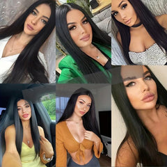 Long Straight Synthetic Wig for Daily Use