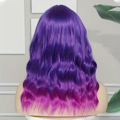 Short Wave Hair Wig Orange Yellow Pink Purple Green Synthetic