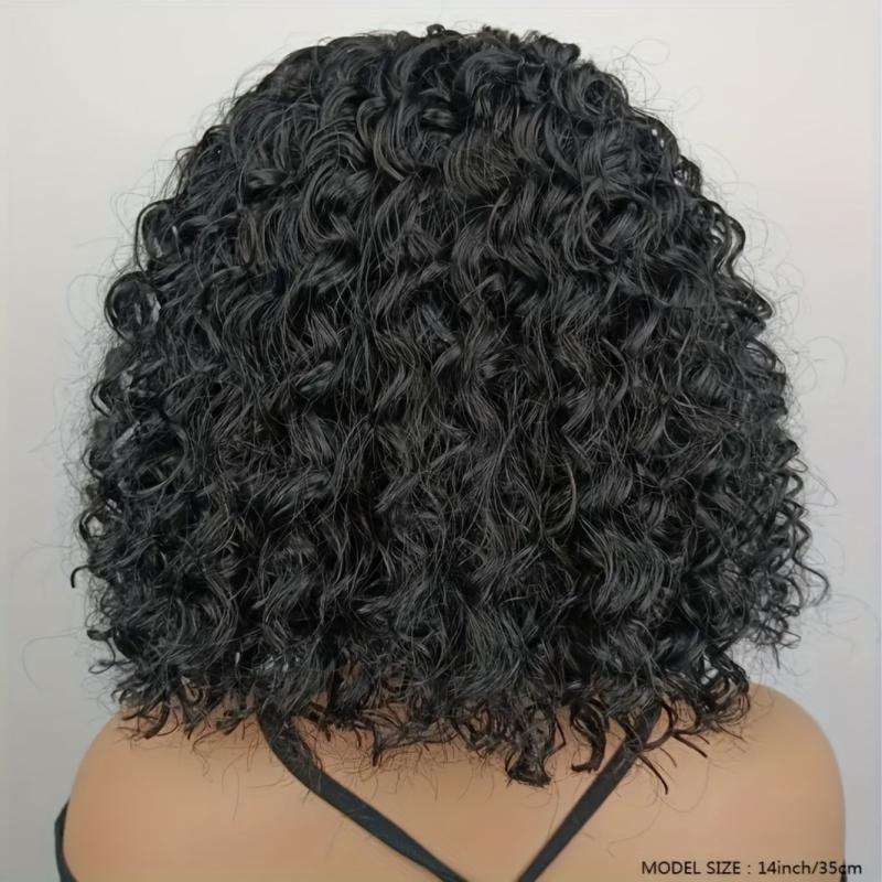 Short Bob Curly Hair Wig 35-56cm Afro Kinky Curly Wigs