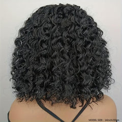Short Bob Curly Hair Wig 35-56cm Afro Kinky Curly Wigs