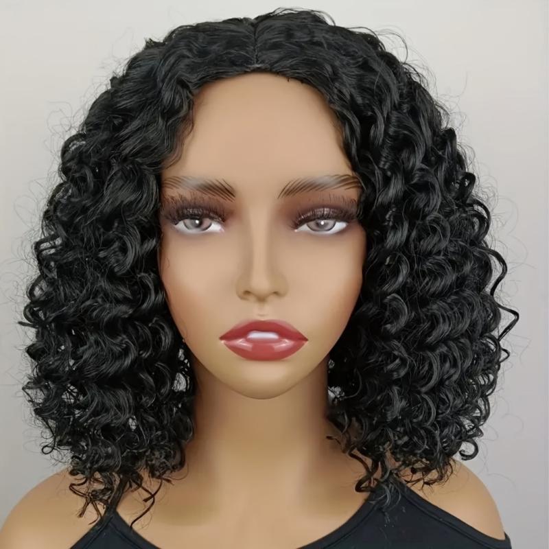 Short Bob Curly Hair Wig 35-56cm Afro Kinky Curly Wigs