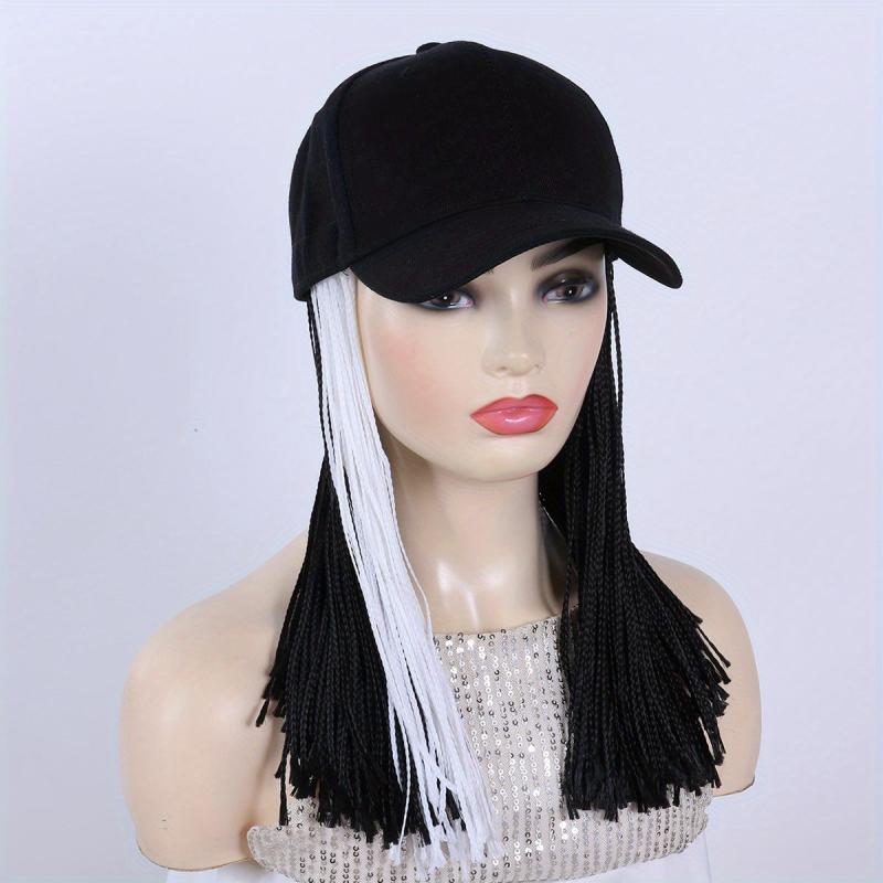 Box Braid Wigs 30 48 Cm With Baseball Cap Synthetic Fiber Hair Wigs