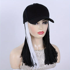 Box Braid Wigs 30 48 Cm With Baseball Cap Synthetic Fiber Hair Wigs