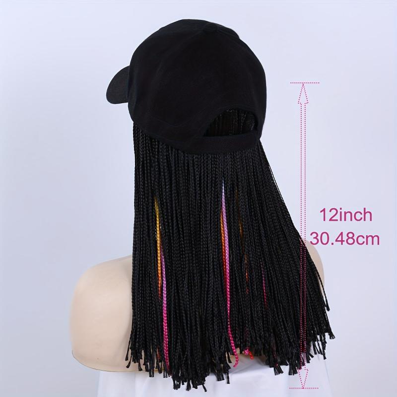 Box Braid Wigs 30 48 Cm With Baseball Cap Synthetic Fiber Hair Wigs