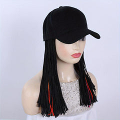 Box Braid Wigs 30 48 Cm With Baseball Cap Synthetic Fiber Hair Wigs