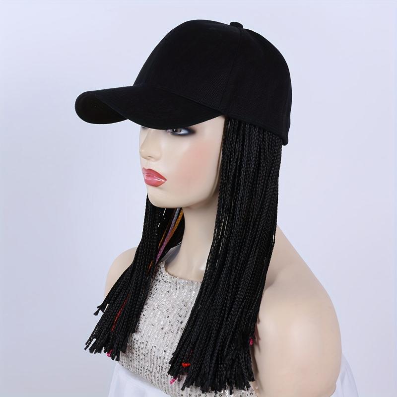Box Braid Wigs 30 48 Cm With Baseball Cap Synthetic Fiber Hair Wigs