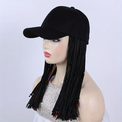 Box Braid Wigs 30 48 Cm With Baseball Cap Synthetic Fiber Hair Wigs