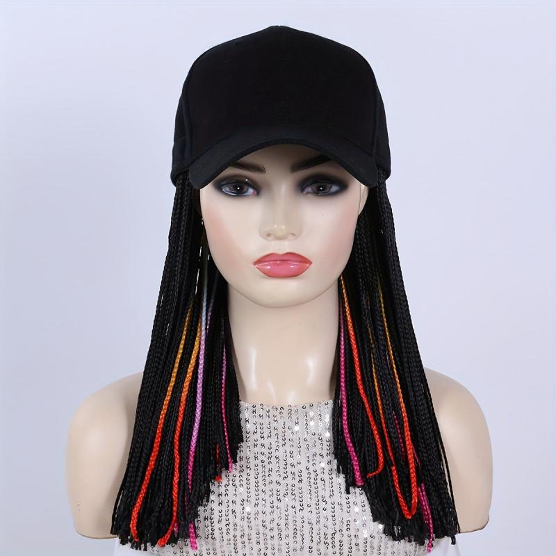Box Braid Wigs 30 48 Cm With Baseball Cap Synthetic Fiber Hair Wigs