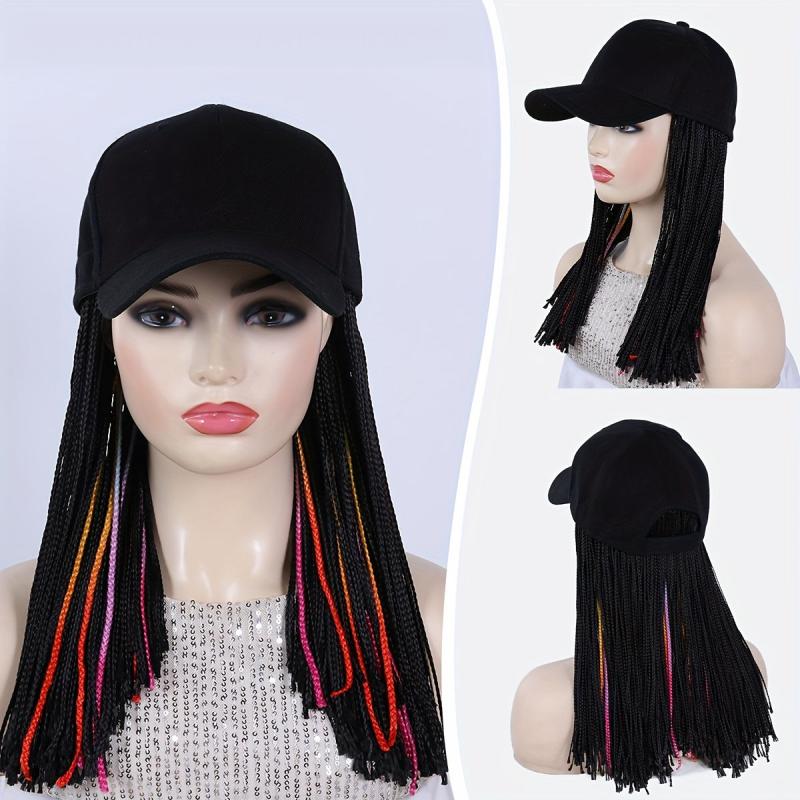 Box Braid Wigs 30 48 Cm With Baseball Cap Synthetic Fiber Hair Wigs