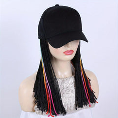 Box Braid Wigs 30 48 Cm With Baseball Cap Synthetic Fiber Hair Wigs