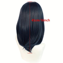 Medium Long Straight Synthetic Wig With Bangs for Halloween Cosplay Party